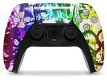 WraptorSkinz Skin Wrap compatible with the Sony PS5 DualSense Controller Rainbow Graffiti (CONTROLLER NOT INCLUDED)