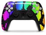 WraptorSkinz Skin Wrap compatible with the Sony PS5 DualSense Controller Rainbow Leopard (CONTROLLER NOT INCLUDED)