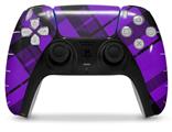 WraptorSkinz Skin Wrap compatible with the Sony PS5 DualSense Controller Purple Plaid (CONTROLLER NOT INCLUDED)