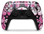 WraptorSkinz Skin Wrap compatible with the Sony PS5 DualSense Controller Pink Bow Skull (CONTROLLER NOT INCLUDED)