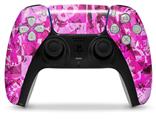 WraptorSkinz Skin Wrap compatible with the Sony PS5 DualSense Controller Pink Plaid Graffiti (CONTROLLER NOT INCLUDED)