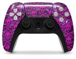 WraptorSkinz Skin Wrap compatible with the Sony PS5 DualSense Controller Pink Skull Bones (CONTROLLER NOT INCLUDED)