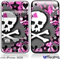 iPhone 3GS Skin - Pink Bow Skull