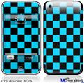 iPhone 3GS Skin - Checkers Blue