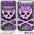 iPhone 3GS Skin - Purple Girly Skull