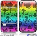 iPhone 3GS Skin - Cute Rainbow Monsters