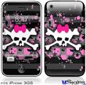 iPhone 3GS Skin - Pink Bow Skull