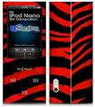 iPod Nano 5G Skin - Zebra Red