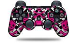Sony PS3 Controller Decal Style Skin - Pink Skulls and Stars (CONTROLLER NOT INCLUDED)