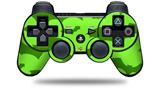Sony PS3 Controller Decal Style Skin - Deathrock Bats Green (CONTROLLER NOT INCLUDED)