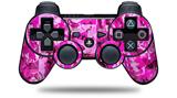 Sony PS3 Controller Decal Style Skin - Pink Plaid Graffiti (CONTROLLER NOT INCLUDED)
