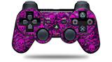 Sony PS3 Controller Decal Style Skin - Pink Skull Bones (CONTROLLER NOT INCLUDED)