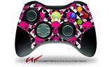 XBOX 360 Wireless Controller Decal Style Skin - Pink Skulls and Stars (CONTROLLER NOT INCLUDED)