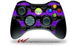 XBOX 360 Wireless Controller Decal Style Skin - Skull Stripes Purple (CONTROLLER NOT INCLUDED)