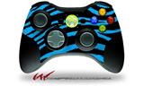 XBOX 360 Wireless Controller Decal Style Skin - Zebra Blue (CONTROLLER NOT INCLUDED)