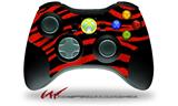 XBOX 360 Wireless Controller Decal Style Skin - Zebra Red (CONTROLLER NOT INCLUDED)