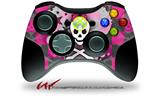 XBOX 360 Wireless Controller Decal Style Skin - Princess Skull Heart Pink (CONTROLLER NOT INCLUDED)