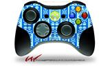 XBOX 360 Wireless Controller Decal Style Skin - Skull And Crossbones Pattern Blue (CONTROLLER NOT INCLUDED)