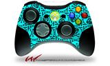 XBOX 360 Wireless Controller Decal Style Skin - Skull Patch Pattern Blue (CONTROLLER NOT INCLUDED)