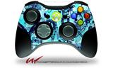 XBOX 360 Wireless Controller Decal Style Skin - Scene Kid Sketches Blue (CONTROLLER NOT INCLUDED)