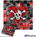 Decal Skin compatible with Sony PS3 Slim Emo Skull Bones