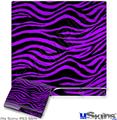 Decal Skin compatible with Sony PS3 Slim Purple Zebra