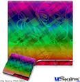 Decal Skin compatible with Sony PS3 Slim Rainbow Butterflies