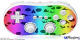 Wii Classic Controller Skin - Rainbow Skull Collection