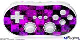 Wii Classic Controller Skin - Purple Star Checkerboard