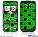 HTC Droid Eris Skin - Criss Cross Green