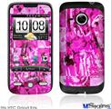 HTC Droid Eris Skin - Pink Plaid Graffiti