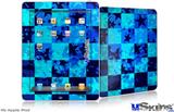 iPad Skin - Blue Star Checkers
