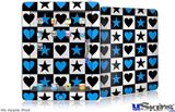 iPad Skin - Hearts And Stars Blue