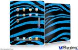 iPad Skin - Zebra Blue