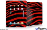 iPad Skin - Zebra Red