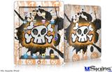 iPad Skin - Cartoon Skull Orange