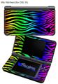 Rainbow Zebra - Decal Style Skin fits Nintendo DSi XL (DSi SOLD SEPARATELY)