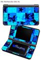 Blue Star Checkers - Decal Style Skin fits Nintendo DSi XL (DSi SOLD SEPARATELY)