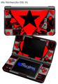 Emo Star Heart - Decal Style Skin fits Nintendo DSi XL (DSi SOLD SEPARATELY)