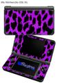 Purple Leopard - Decal Style Skin fits Nintendo DSi XL (DSi SOLD SEPARATELY)