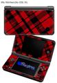 Red Plaid - Decal Style Skin fits Nintendo DSi XL (DSi SOLD SEPARATELY)