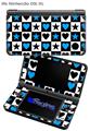 Hearts And Stars Blue - Decal Style Skin fits Nintendo DSi XL (DSi SOLD SEPARATELY)