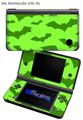 Deathrock Bats Green - Decal Style Skin fits Nintendo DSi XL (DSi SOLD SEPARATELY)