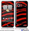 HTC Droid Incredible Skin - Zebra Red