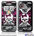 HTC Droid Incredible Skin - Skull Butterfly