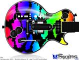 Guitar Hero III Wii Les Paul Skin - Rainbow Leopard