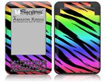 Tiger Rainbow - Decal Style Skin fits Amazon Kindle 3 Keyboard (with 6 inch display)