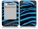 Zebra Blue - Decal Style Skin fits Amazon Kindle 3 Keyboard (with 6 inch display)