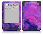 Painting Purple Splash - Decal Style Skin fits Amazon Kindle 3 Keyboard (with 6 inch display)