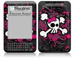 Girly Skull Bones - Decal Style Skin fits Amazon Kindle 3 Keyboard (with 6 inch display)
